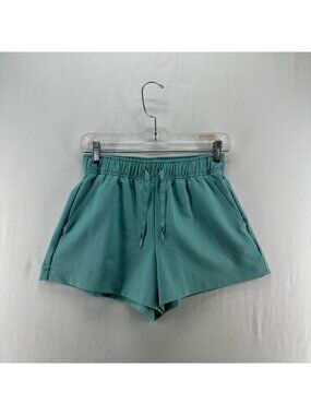 Old Navy PowerSoft Go Dry Shorts Womens XS High Rise Activewear Drawstring Green